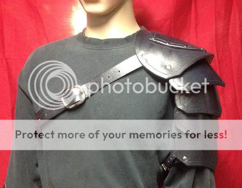 Leather Single Shoulder Armor Pauldron SCA Renn Faire Cosplay Steampunk